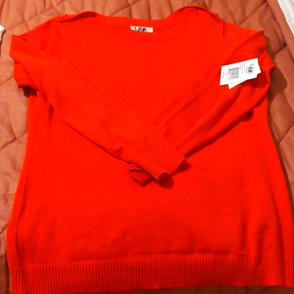 Nwt C&K red sweater